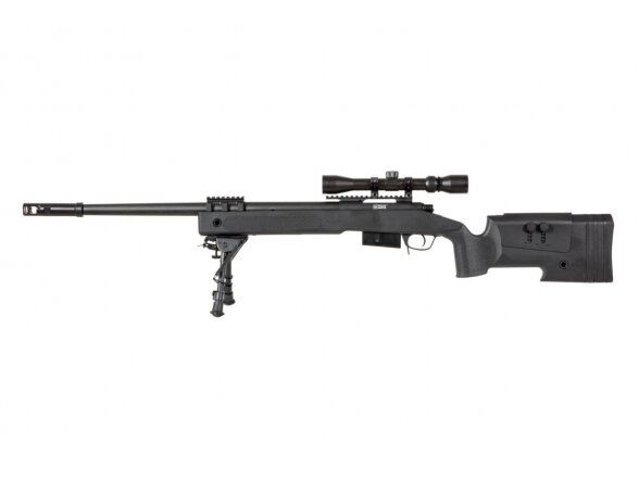 SA-S03 CORE™ Sniper Rifle Replica with Scope and Bipod - Black SA-S03 CORE™ Sniper Rifle Replica with Scope and Bipod - Black