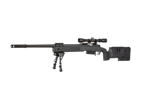 SA-S03 CORE™ Sniper Rifle Replica with Scope and Bipod - Black 1 SA-S03 CORE™ Sniper Rifle Replica with Scope and Bipod - Black 1
