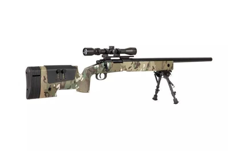 SA-S02 CORE™ High Velocity Sniper Rifle Replica with Scope and Bipod - MC 4