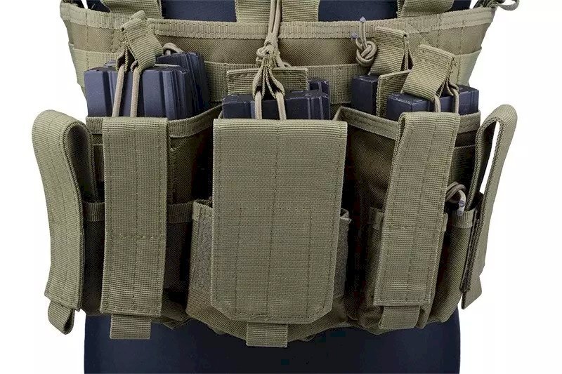 Scout Chest Rig Tactical Vest - Olive 7 Scout Chest Rig Tactical Vest - Olive 7