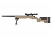 SA-S02 CORE™ Sniper Rifle Replica with Scope and Bipod - TAN