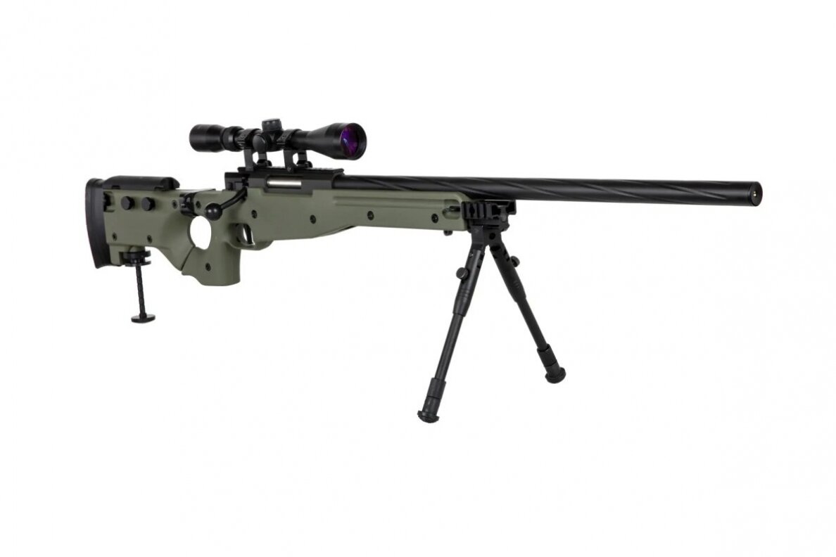 Specna Arms SA-S14 sniper airsoft rifle with scope and bipod Olive 3 Specna Arms SA-S14 sniper airsoft rifle with scope and bipod Olive 3