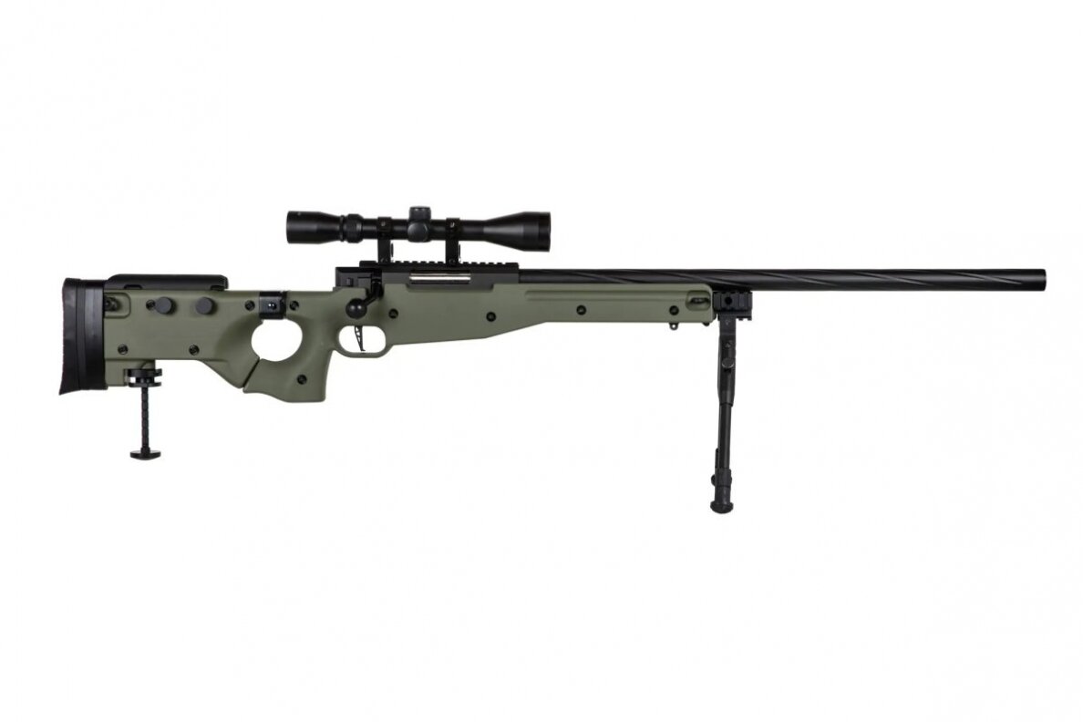 Specna Arms SA-S14 sniper airsoft rifle with scope and bipod Olive 5 Specna Arms SA-S14 sniper airsoft rifle with scope and bipod Olive 5