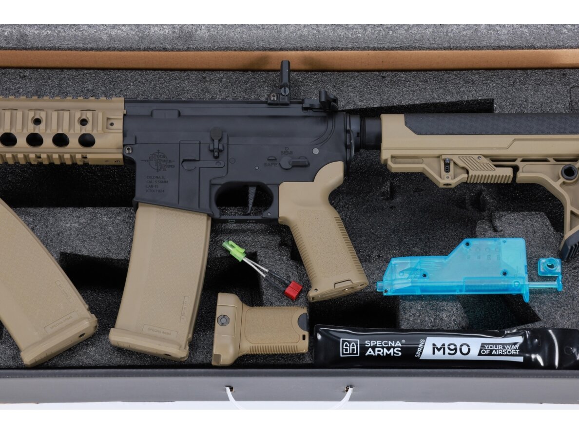 Specna Arms RRA SA-E05 EDGE™ HAL 2 ETU Light Ops Stock Gen. 2 Half-Tan airsoft Carbine 7 Specna Arms RRA SA-E05 EDGE™ HAL 2 ETU Light Ops Stock Gen. 2 Half-Tan airsoft Carbine 7