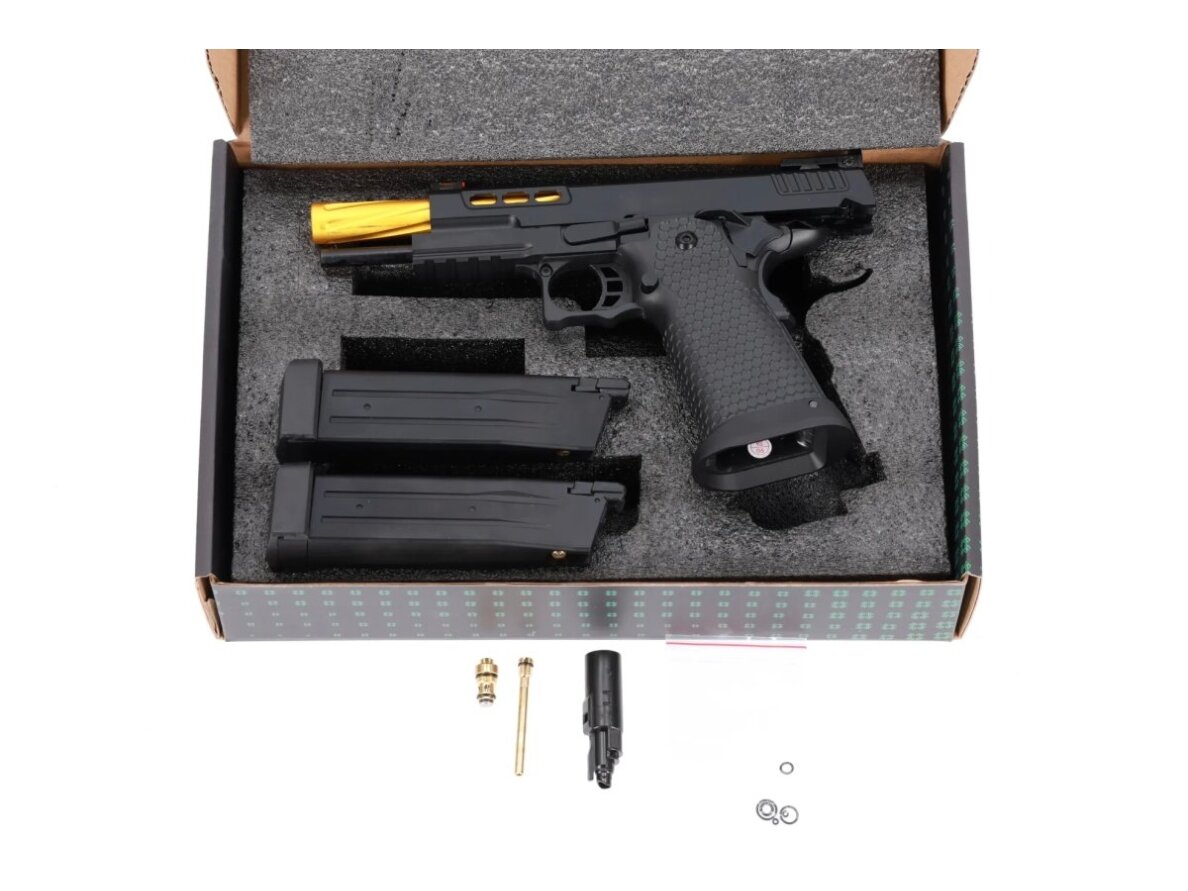 Specna Arms SA-VGP06 VAPOR™ Black and Gold airsoft Pistol 9 Specna Arms SA-VGP06 VAPOR™ Black and Gold airsoft Pistol 9