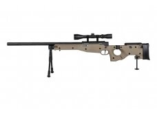 Specna Arms SA-S14 sniper airsoft rifle with scope and bipod Tan