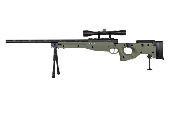 Specna Arms SA-S14 sniper airsoft rifle with scope and bipod Olive Specna Arms SA-S14 sniper airsoft rifle with scope and bipod Olive