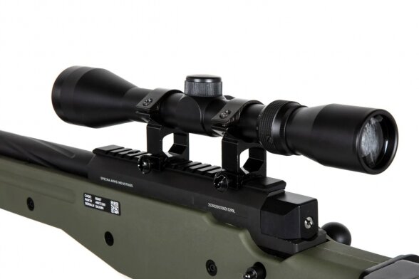 Specna Arms SA-S14 sniper airsoft rifle with scope and bipod Olive 4 Specna Arms SA-S14 sniper airsoft rifle with scope and bipod Olive 4