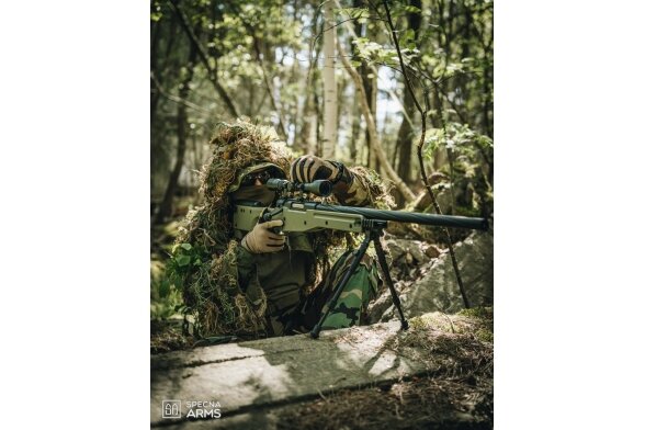 Specna Arms SA-S14 sniper airsoft rifle with scope and bipod Olive 7 Specna Arms SA-S14 sniper airsoft rifle with scope and bipod Olive 7