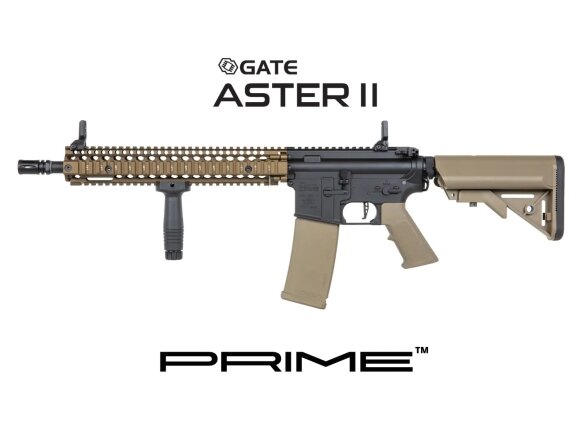 Specna Arms Daniel Defense® MK18 SA-P26 Prime™ Aster II ETU airsoft carbine with Chaos Bronze brushless motor