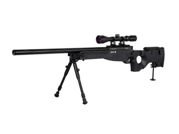 Specna Arms SA-S14 sniper airsoft rifle with scope and bipod Black 3 Specna Arms SA-S14 sniper airsoft rifle with scope and bipod Black 3