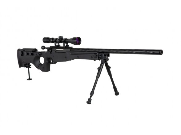 Specna Arms SA-S14 sniper airsoft rifle with scope and bipod Black 7 Specna Arms SA-S14 sniper airsoft rifle with scope and bipod Black 7