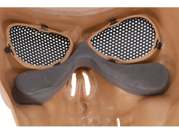 Specna Arms Skull-style mask – Tan 4 Specna Arms Skull-style mask – Tan 4