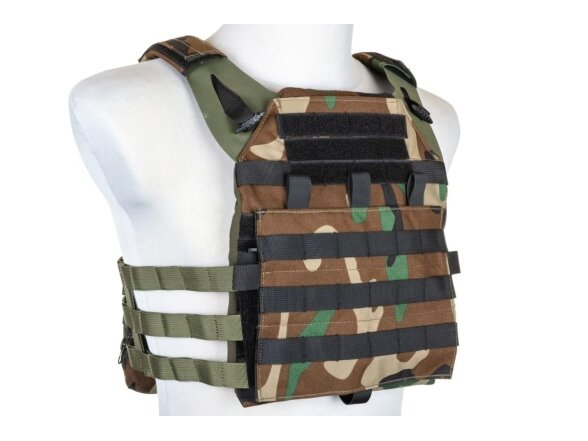Specna Arms Tactical Plate Carrier type waistcoat with assault panel Woodland 3 Specna Arms Tactical Plate Carrier type waistcoat with assault panel Woodland 3