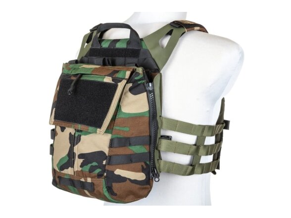 Specna Arms Tactical Plate Carrier type waistcoat with assault panel Woodland 4 Specna Arms Tactical Plate Carrier type waistcoat with assault panel Woodland 4