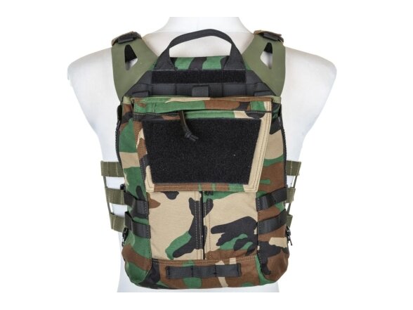 Specna Arms Tactical Plate Carrier type waistcoat with assault panel Woodland 5 Specna Arms Tactical Plate Carrier type waistcoat with assault panel Woodland 5