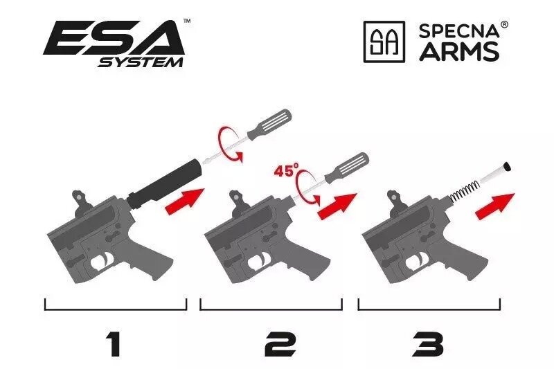 Specna Arms Daniel Defense® MK18 SA-E19 EDGE™ Gen. 2 HAL2 airsoft Carbine Black 8