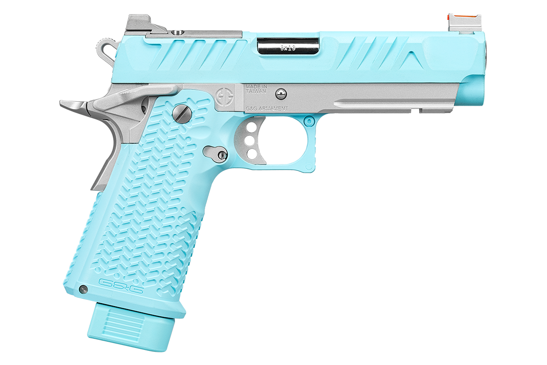 Šratasvydžio pistoletas G&G STP45 Hi-Capa MACARON BLUE 4