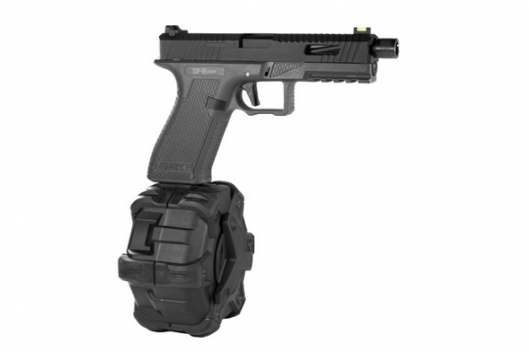 Glock tipo pistoletų būgninė dėtuvė 2