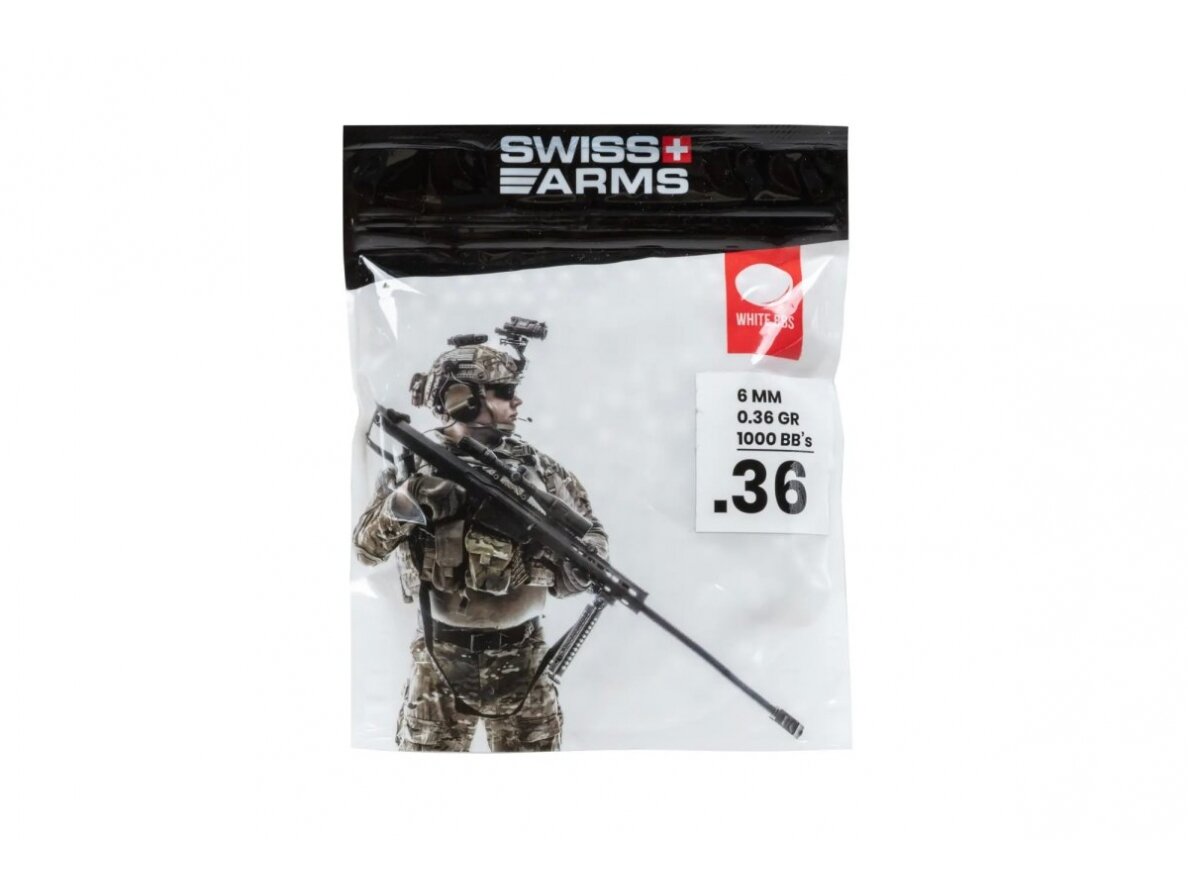 Swiss Arms 0.36g BBs 1000 pcs White