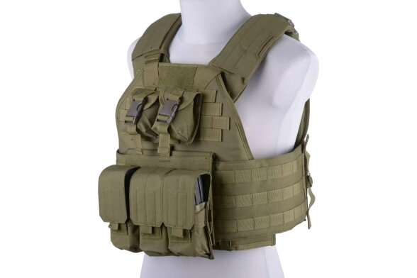 Taktinė liemenė Plate Carrier 93, olive drab 2