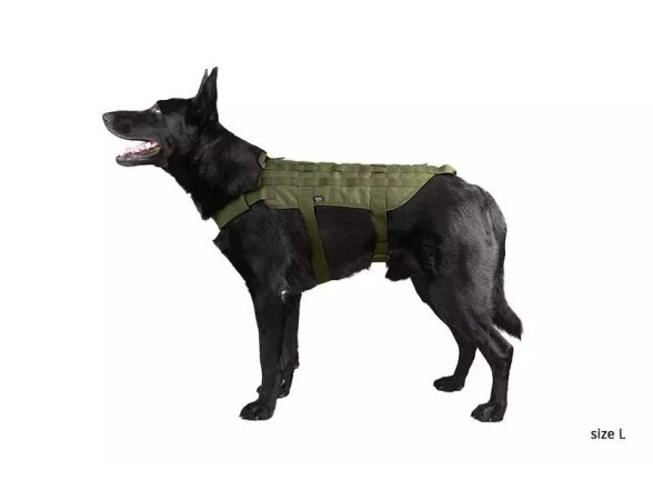 Tactical Dog Vest - Olive Drab 1
