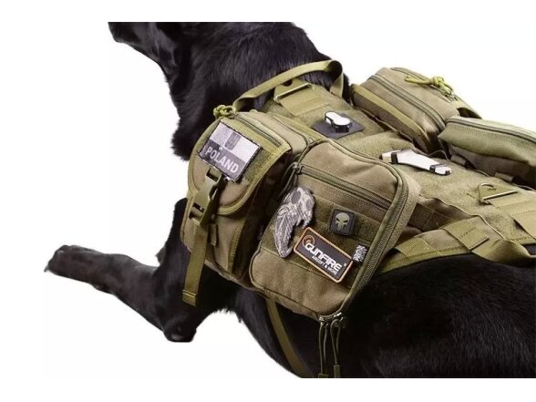 Tactical Dog Vest - Olive Drab 5
