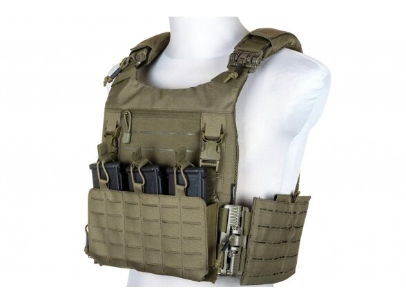 Tactical QR Plate Carrier Vest , Olive 1 Tactical QR Plate Carrier Vest , Olive 1
