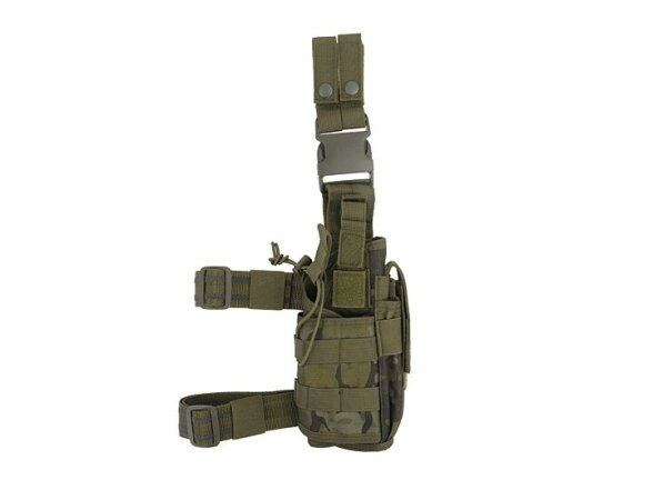 Universal pistol Drop Leg Holster MC Green