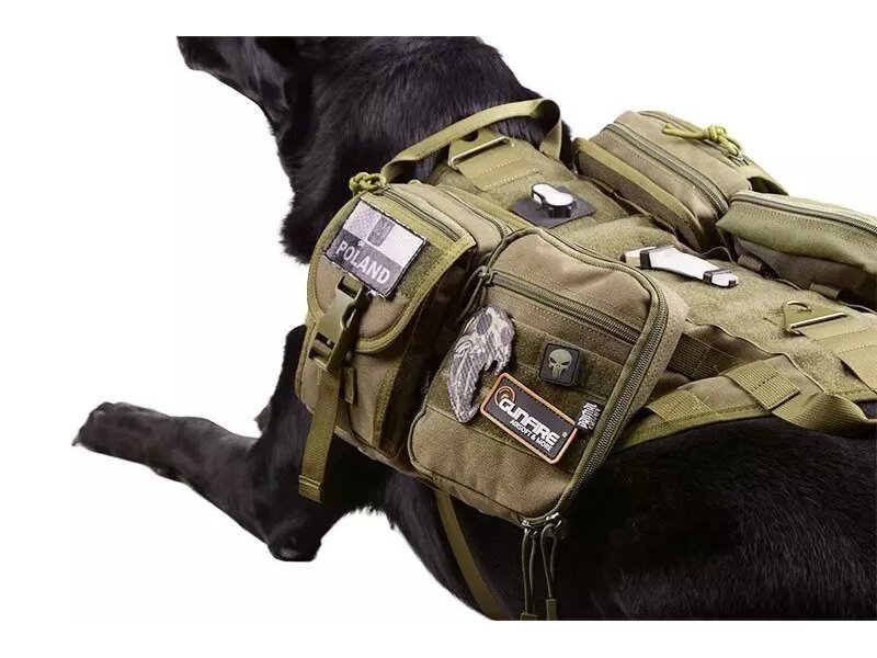 Tactical Dog Vest - Olive Drab 5