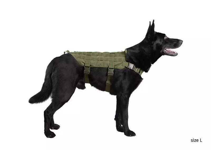 Tactical Dog Vest - Olive Drab