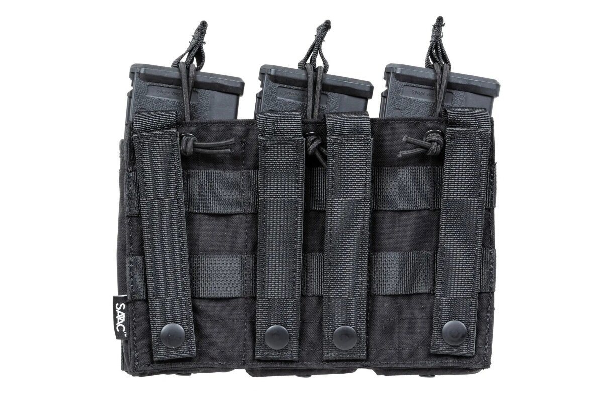 Trigubas Open Tactical Molle krepšelis AR-15, Juodas 1