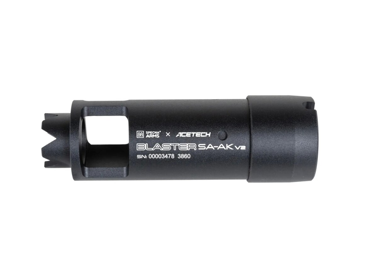 Tracer Specna Arms x AceTech Blaster SA-AK v2 suppressor Black 4