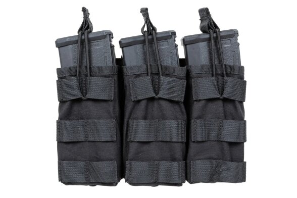 Trigubas Open Tactical Molle krepšelis AR-15, Juodas
