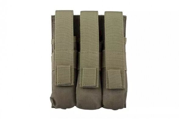 Triple magazine pouch for MP5 type magazines - olive 1 Triple magazine pouch for MP5 type magazines - olive 1
