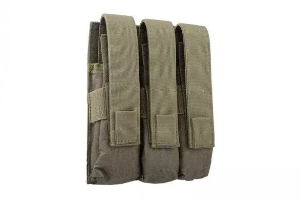 Triple magazine pouch for MP5 type magazines - olive 2 Triple magazine pouch for MP5 type magazines - olive 2