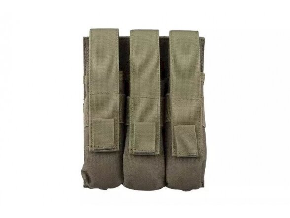 Triple magazine pouch for MP5 type magazines - olive 1 Triple magazine pouch for MP5 type magazines - olive 1