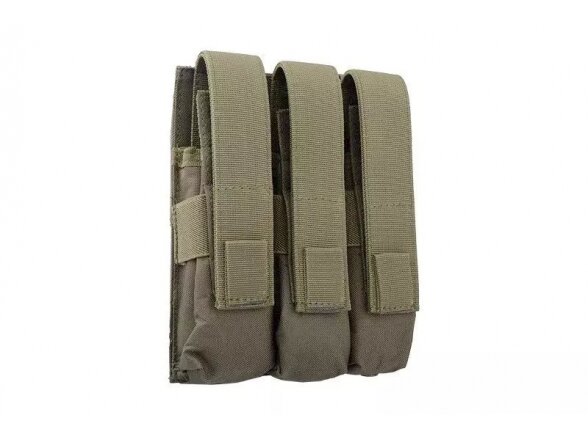 Triple magazine pouch for MP5 type magazines - olive 2 Triple magazine pouch for MP5 type magazines - olive 2