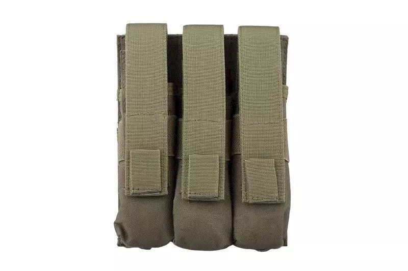 Triple magazine pouch for MP5 type magazines - olive 1 Triple magazine pouch for MP5 type magazines - olive 1