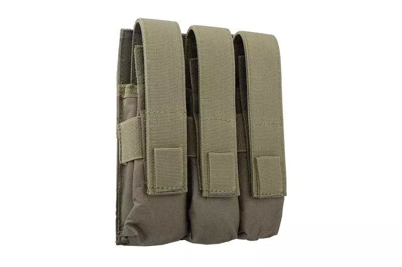 Triple magazine pouch for MP5 type magazines - olive 2 Triple magazine pouch for MP5 type magazines - olive 2