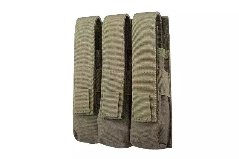 Triple magazine pouch for MP5 type magazines - olive Triple magazine pouch for MP5 type magazines - olive