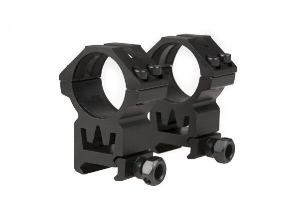 Two-part 30mm optics mount for RIS rail (high) Two-part 30mm optics mount for RIS rail (high)