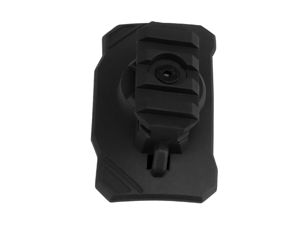 Universal flashlight mount for Wosport helmet Black 1