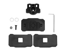 Universal flashlight mount for Wosport helmet Black