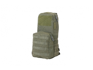 3L water pouch carrier/backpack - Olive 2