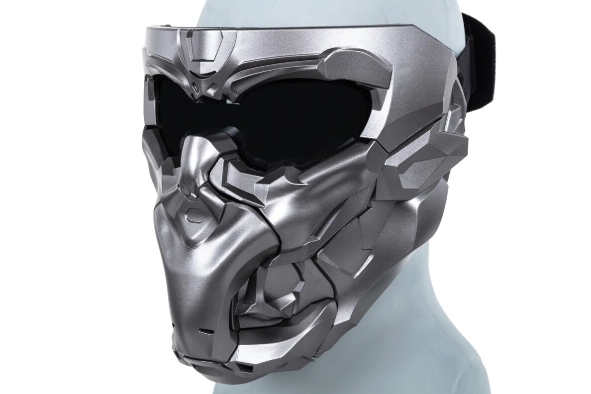 Wosport Doomsday MA-150 2-in-1 Mask Set Light Grey 2