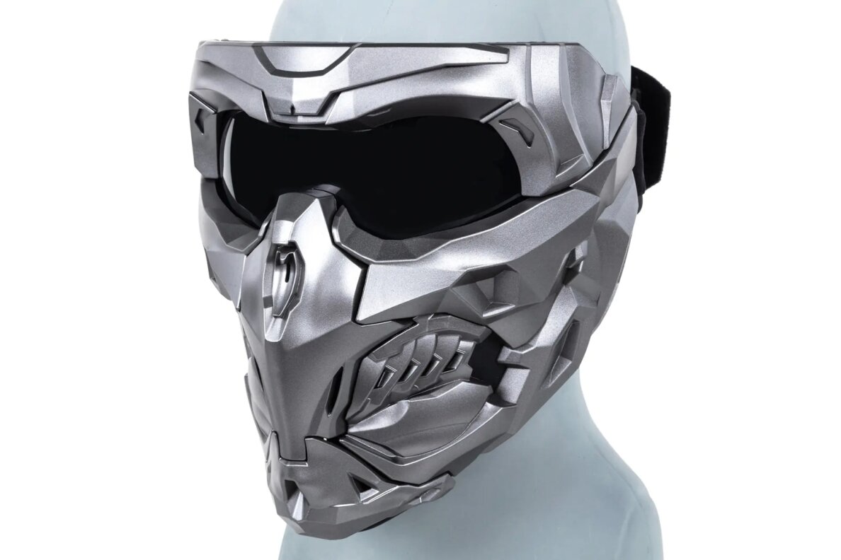 Wosport Doomsday MA-150 2-in-1 Mask Set Light Grey 5