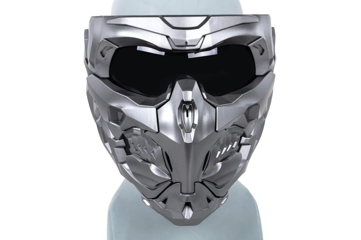 Wosport Doomsday MA-150 2-in-1 Mask Set Light Grey 7
