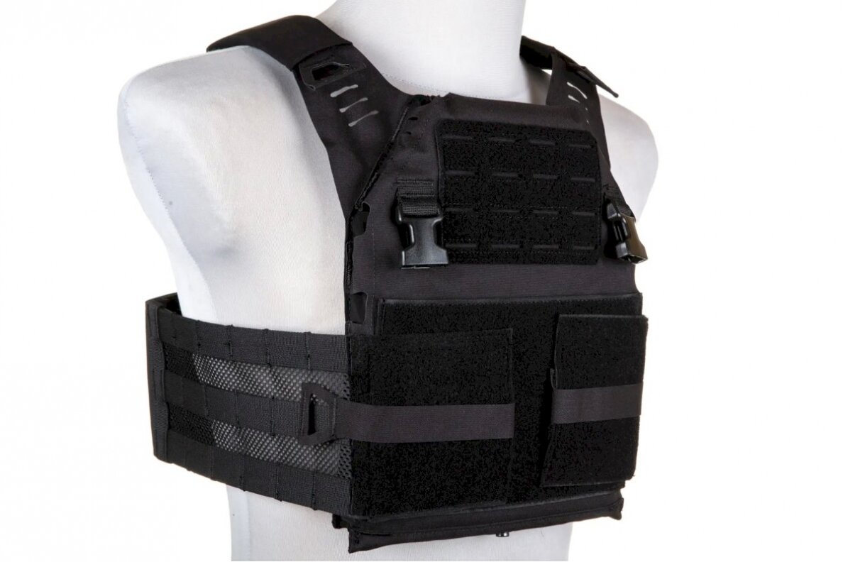 Wosport VE-97 Plate Carrier Tactical Vest Black 1