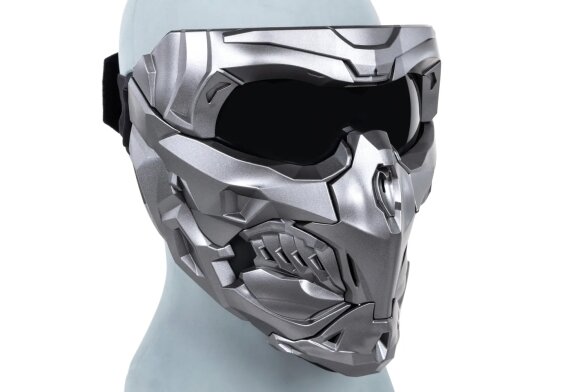 Wosport Doomsday MA-150 2-in-1 Mask Set Light Grey 4